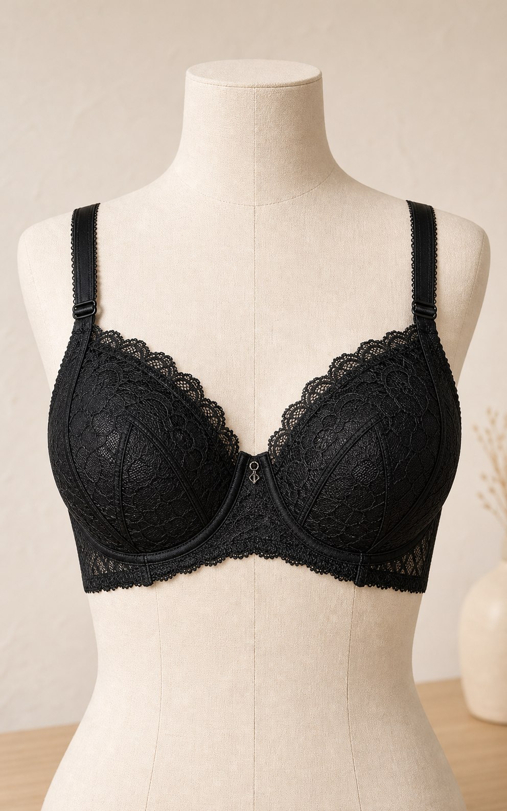 Structured Lace Support Bra